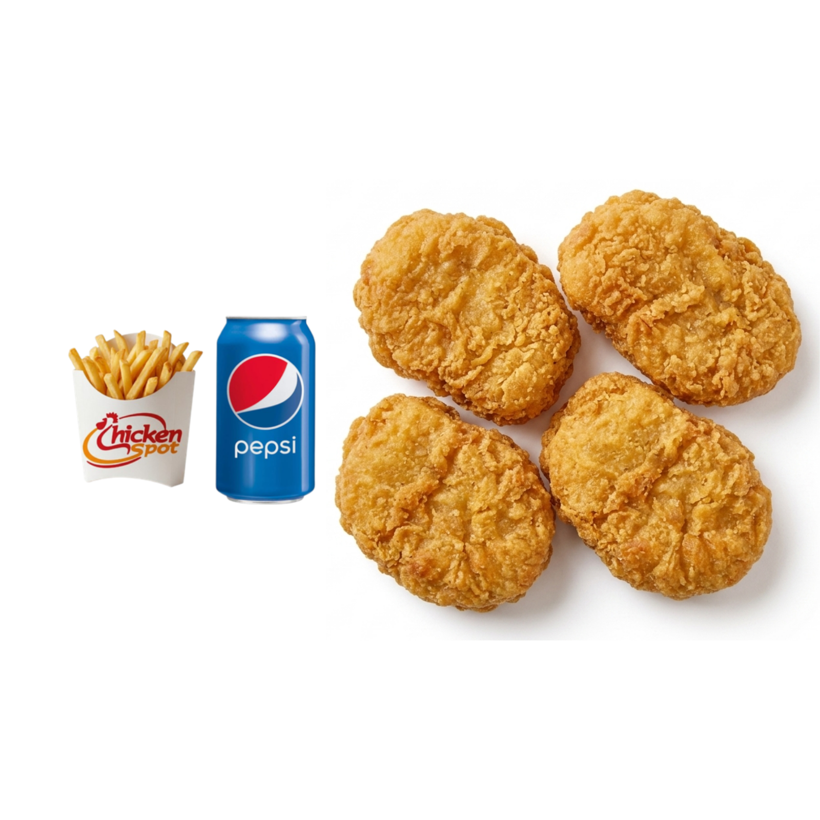 4 Pcs Nuggets Meal